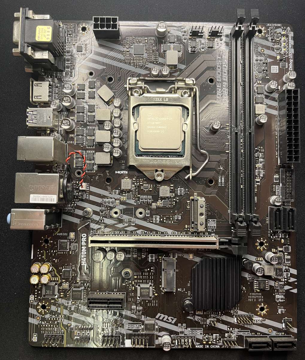 MSI H410M-PRO + INTEL CORE I7 10TH GEN CPU