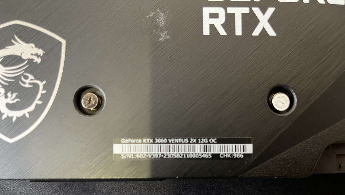 MSI RTX 3060 VENTUS 2X 12G OC