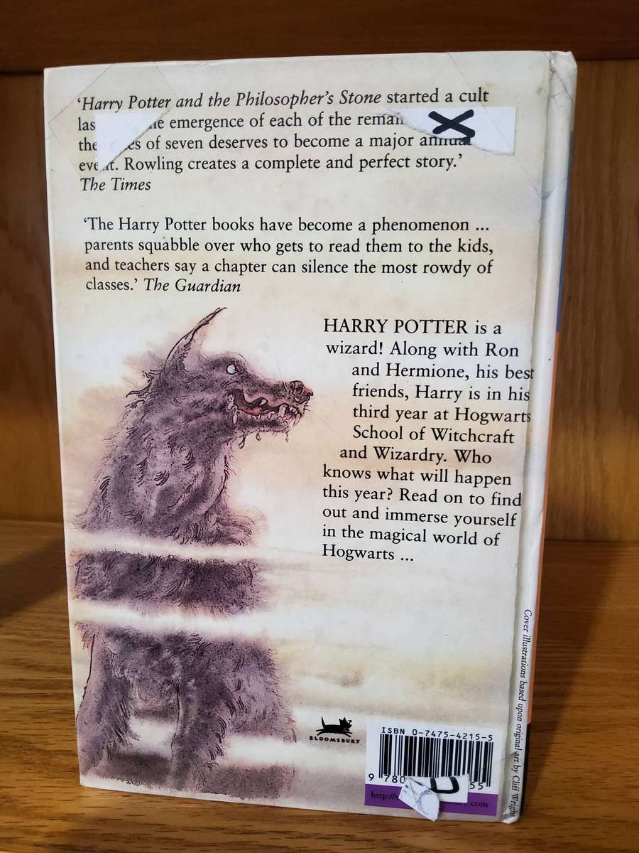 Harry Potter and the Prisoner of Azkaban First (1st) Edition by J K Rowling Hardcover
