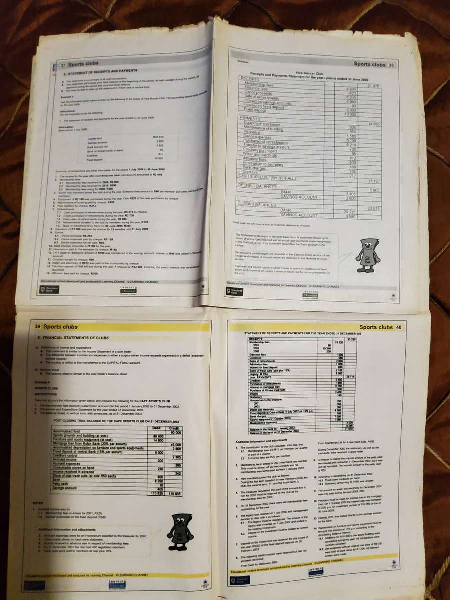 Matric Matters Accounting Notes by The Learning Channel Newspaper