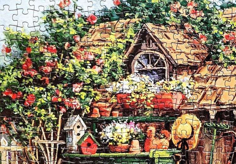 Anatolian 500 Piece Puzzle: Gardener's Haven Workshop Flowers