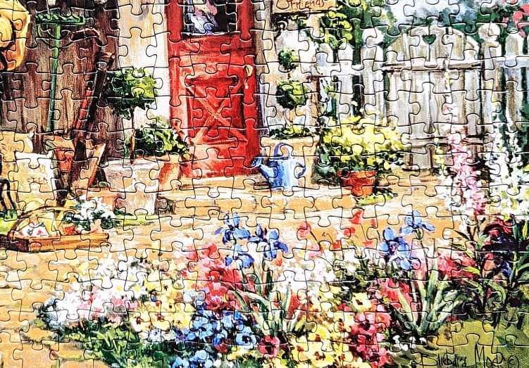 Anatolian 500 Piece Puzzle: Gardener's Haven Workshop Flowers