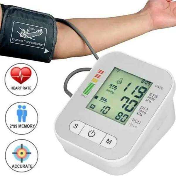 Boss Digital Upper Arm Blood Pressure Monitor with LCD display