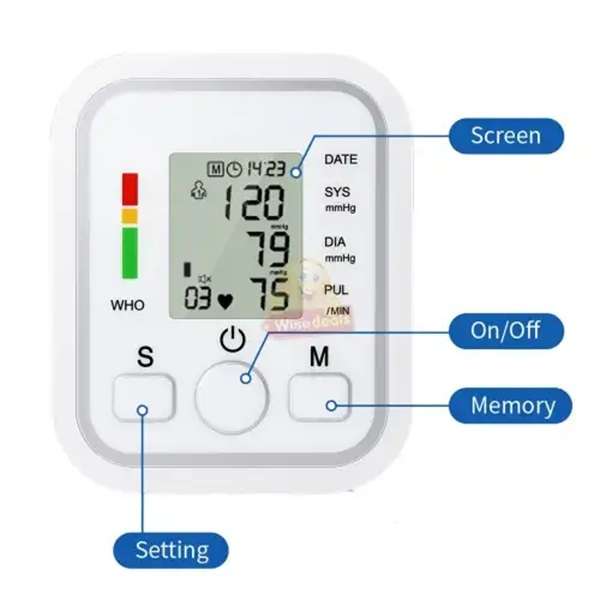 Boss Digital Upper Arm Blood Pressure Monitor with LCD display
