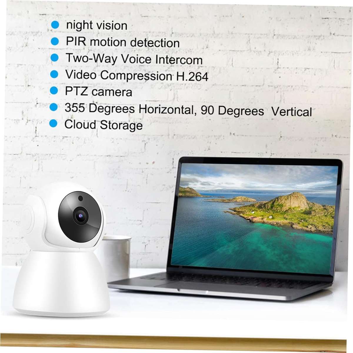 Boss Full HD Smart WiFi Wireless Camera 2-Way Intercom With Motion Detect