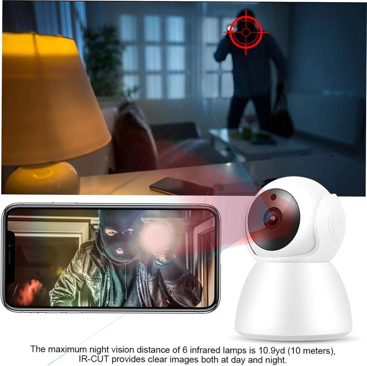 Boss Full HD Smart WiFi Wireless Camera 2-Way Intercom With Motion Detect