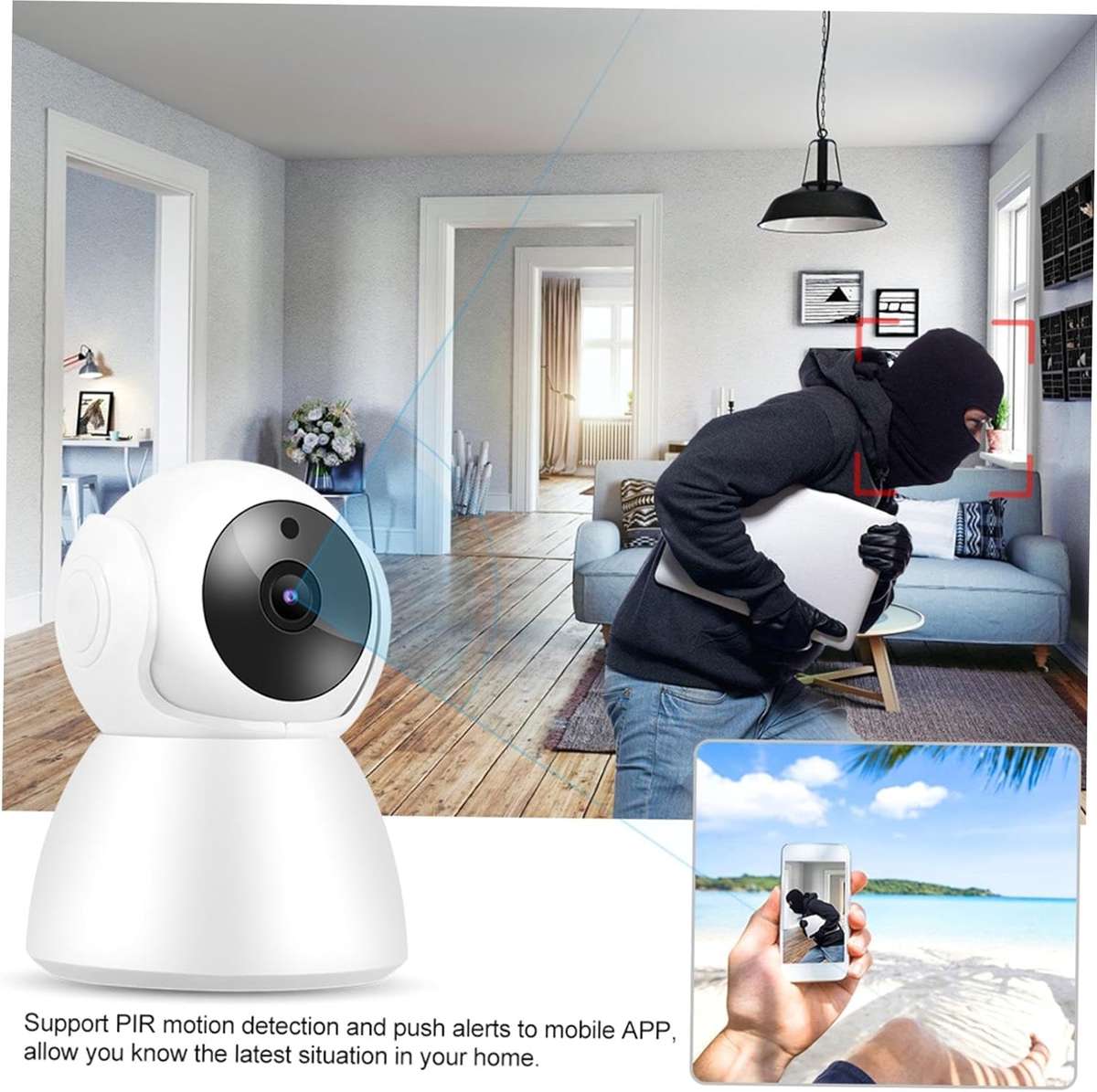 Boss Full HD Smart WiFi Wireless Camera 2-Way Intercom With Motion Detect