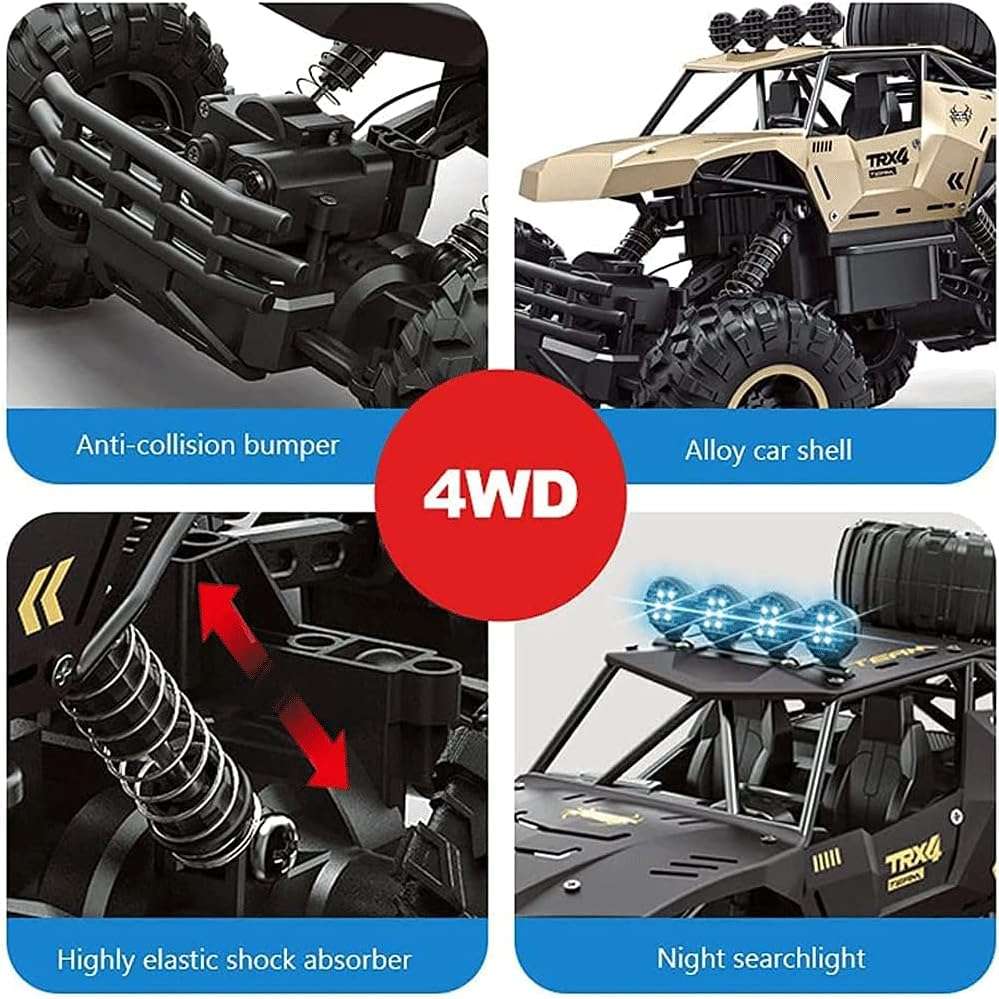 4WD 1:12 Shock-Absorbing 6-Wheel HighSpeed Off Road Monster 2.4GRC Car