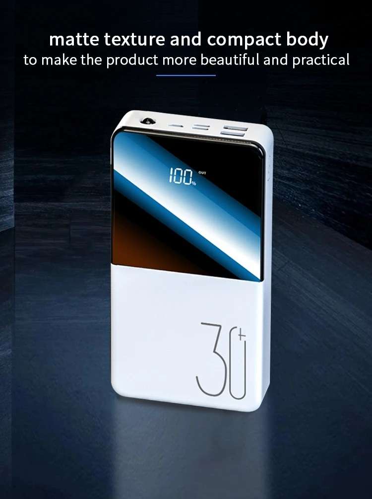 Boss Heavy True 30,000mAh Power Bank LCD Display + LED Torch Output 5V/1A 5V 2.1A