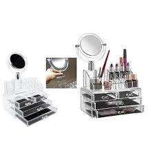 Cosmetic Organiser 4-Draw with Mirror