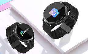 Boss OLED Smartwatch With Female Physiological Cycle Reminder & Tons More - Black Steel Belt