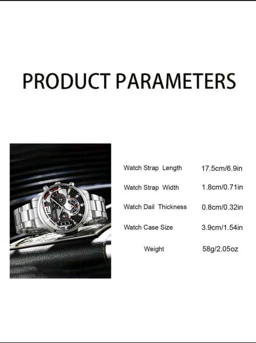 2pcs men watch