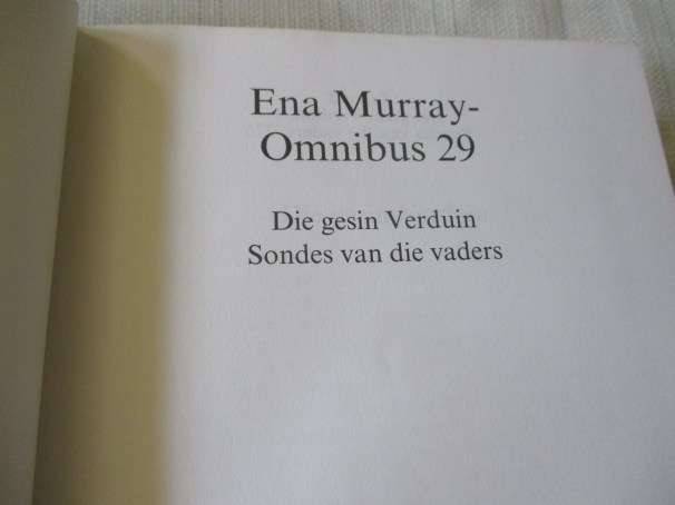 ENA MURRAY OMNIBUS 29 ( die gesin verduin , sondes van die vaders )