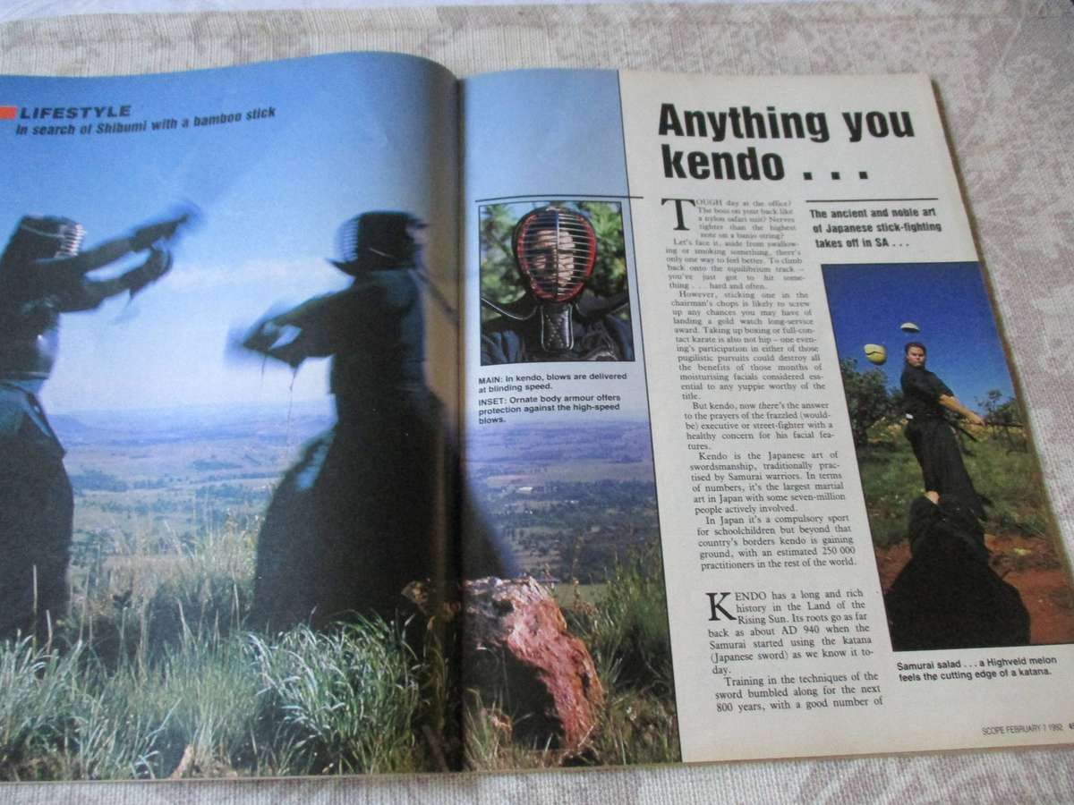 SCOPE MAGAZINE 7 FEBRUARY 1992 ( SCOPE HUNK RICHARD TYSON, KENDO SA, MAMMOTHS )