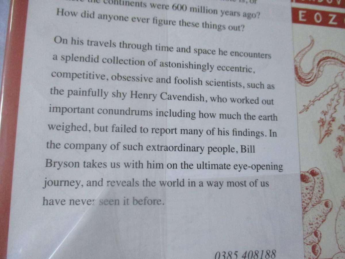 A SHORT HISTORY OF NEARLY EVERYTHING - BILL BRYSON