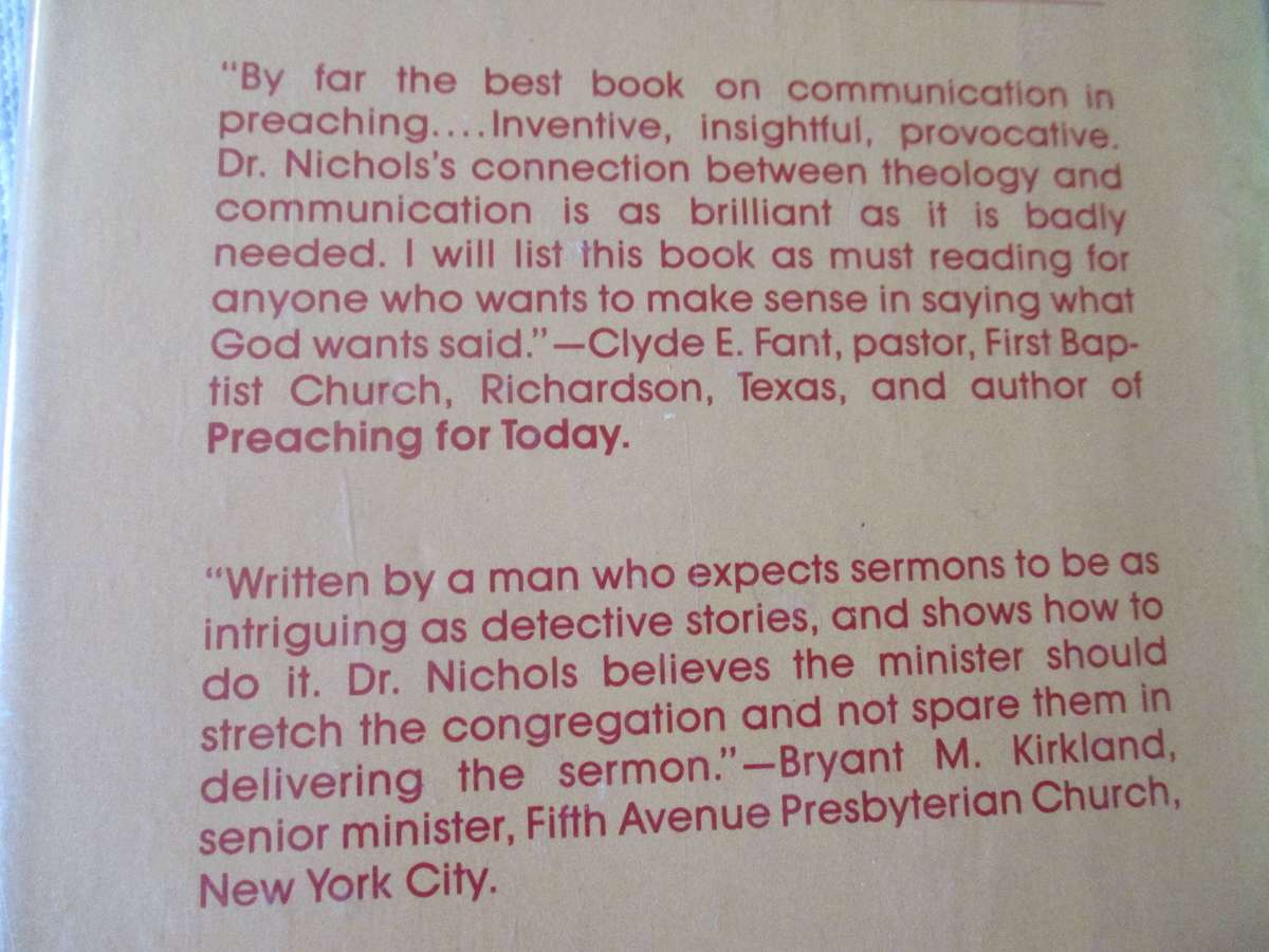BUILDING THE WORD - THE DYNAMICS OF COMMUNICATION AND  PREACHING - J RANDALL NICHOLS