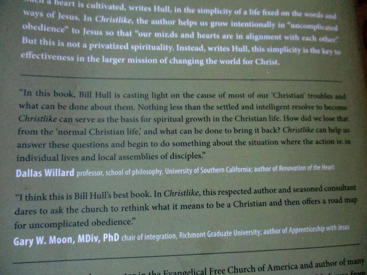 CHRISTLIKE - THE PURSUIT OF UNCOMPLICATED OBEDIENCE - BILL HULL