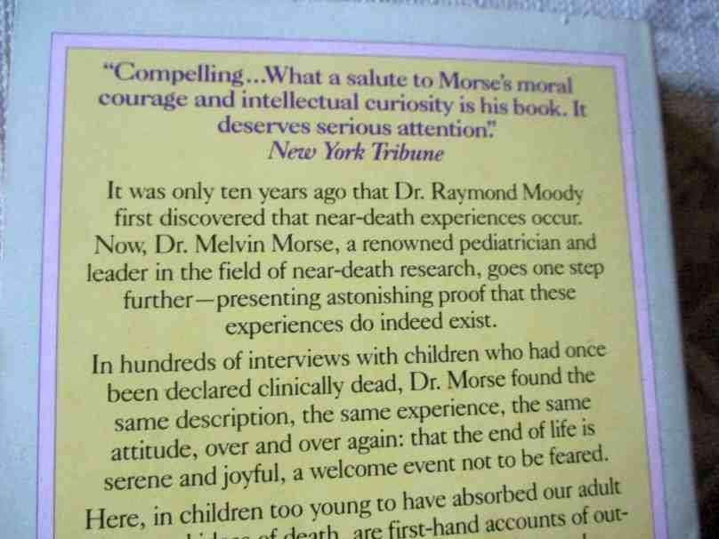CLOSER TO THE LIGHT - LEARNING FROM THE NEAR-DEATH EXPERIENCES OF CHILDREN - MELVIN MORSE