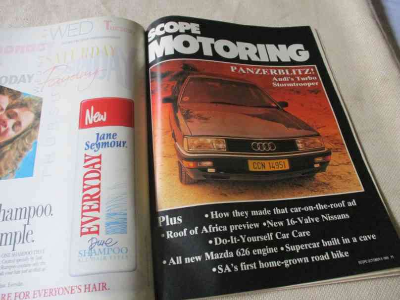 SCOPE MAGAZINE 6 OCTOBER 1989 ( KEVIN CARTER SA PHOTOGRAPHER,