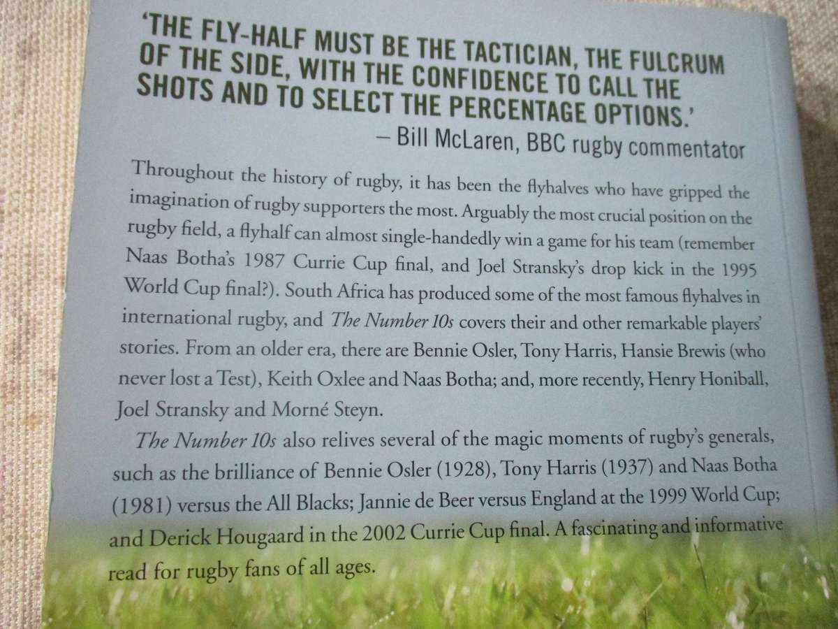 THE NUMBER 10's - SOUTH AFRICA'S FINEST FLYHALVES 1891-2010 - CHRIS SCHOEMAN