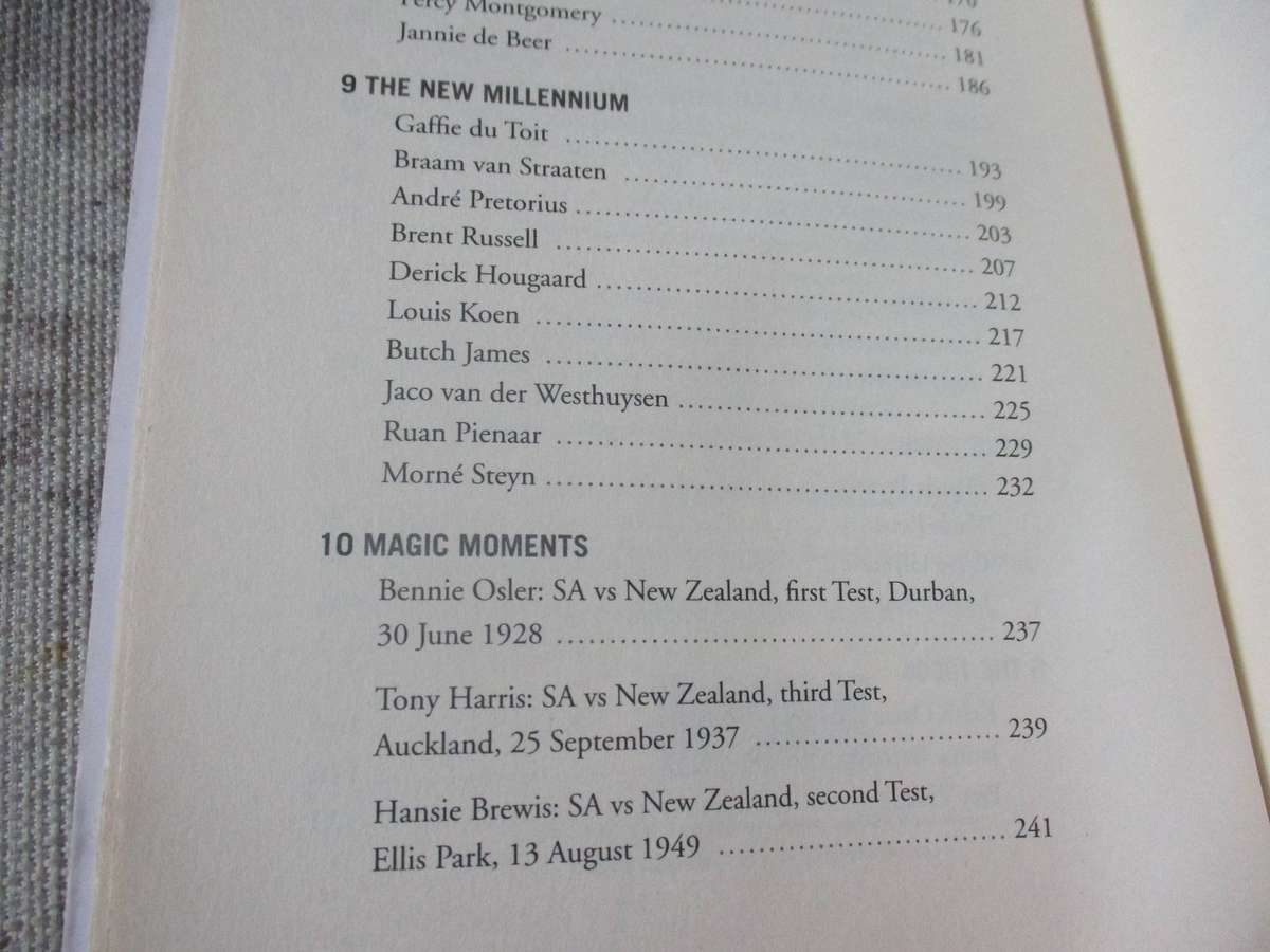 THE NUMBER 10's - SOUTH AFRICA'S FINEST FLYHALVES 1891-2010 - CHRIS SCHOEMAN