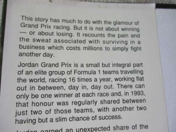 RACE WITHOUT END - THE GRIND BEHIND THE GLAMOUR OF THE SASOL JORDAN GRAND PRIX TEAM - MAURICE H...