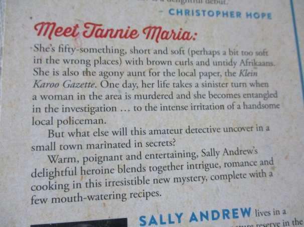 RECIPES FOR LOVE AND MURDER - A TANNIE MARIA MYSTERY - SALLY ANDREW