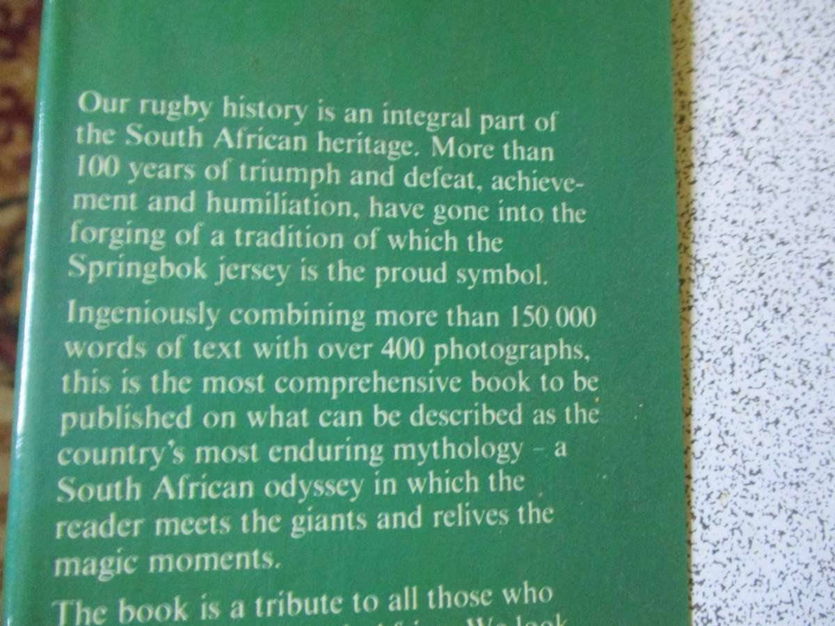 SPRINGBOK SAGA FROM 1891 TO THE NEW BEGINNING - CHRIS GREYVENSTEIN