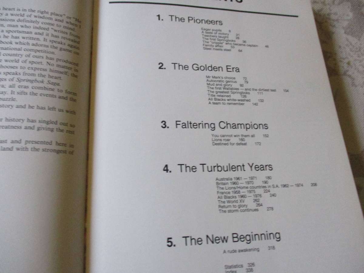 SPRINGBOK SAGA FROM 1891 TO THE NEW BEGINNING - CHRIS GREYVENSTEIN