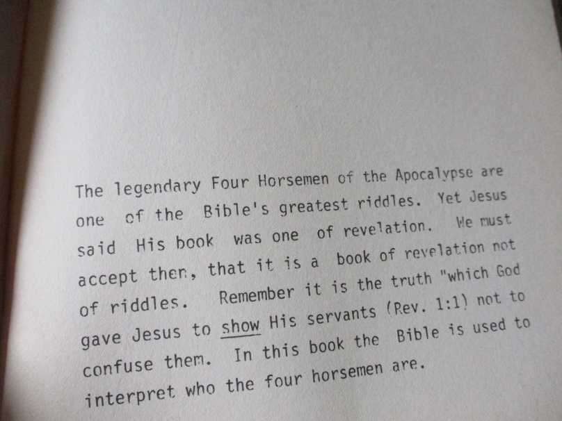 WHO IS THE RIDER ON THE WHITE HORSE -? REV. 6:2 - JACK ARMSTRONG