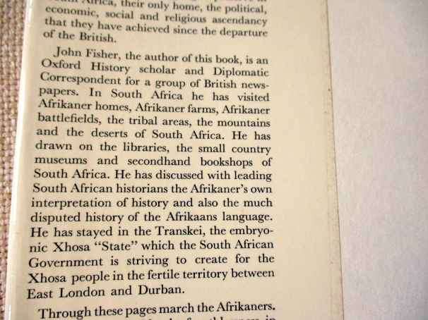 THE AFRIKANERS - JOHN FISHER