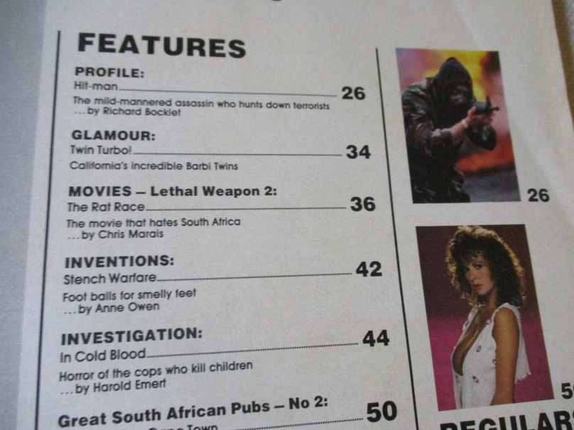 SCOPE MAGAZINE 3 NOVEMBER 1989 ( THE CROW BAR CT, DONNA EWIN, SA PHOTOGRAPHER DAVID GORDON