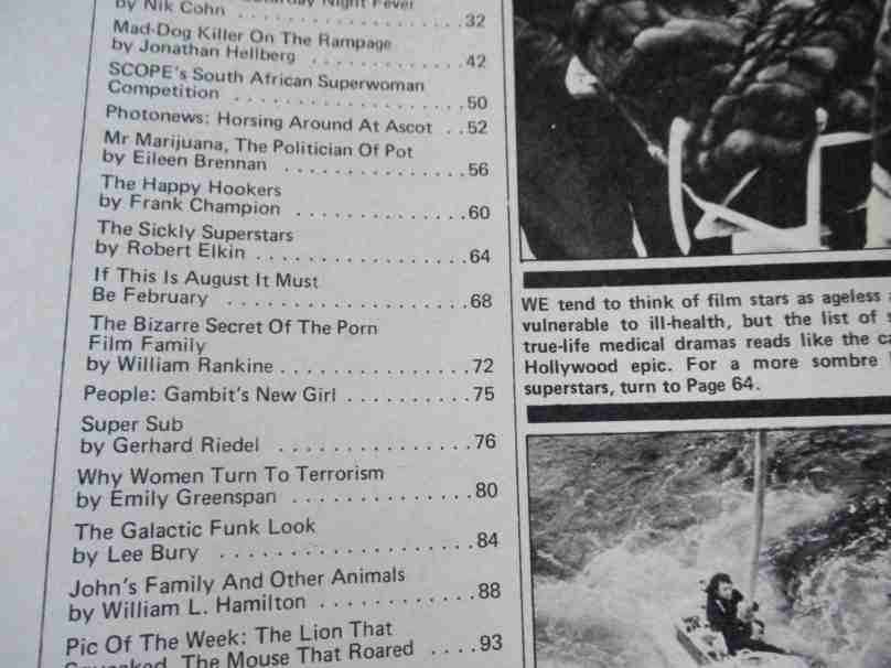 SCOPE MAGAZINE 18 AUGUST 1978 ( DISCO, SA CRIME - JANNIE CUPIDO,
