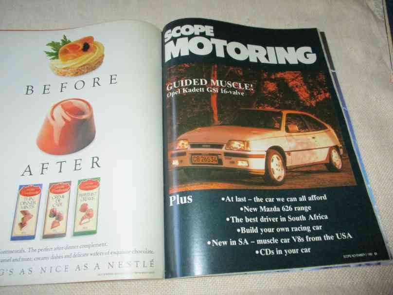 SCOPE MAGAZINE 3 NOVEMBER 1989 ( THE CROW BAR CT, DONNA EWIN, SA PHOTOGRAPHER DAVID GORDON