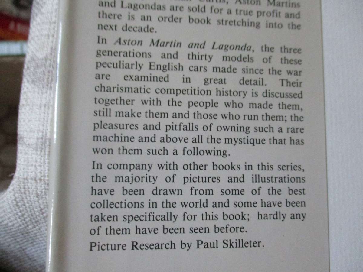 ASTON MARTIN AND LAGONDA -  CHRIS HARVEY