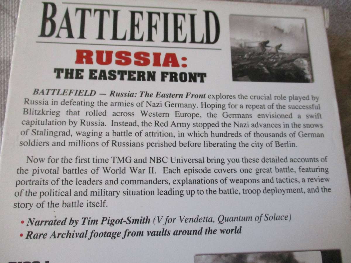BATTLEFIELD RUSSIA:  THE EASTERN FRONT - 3 DVD SET