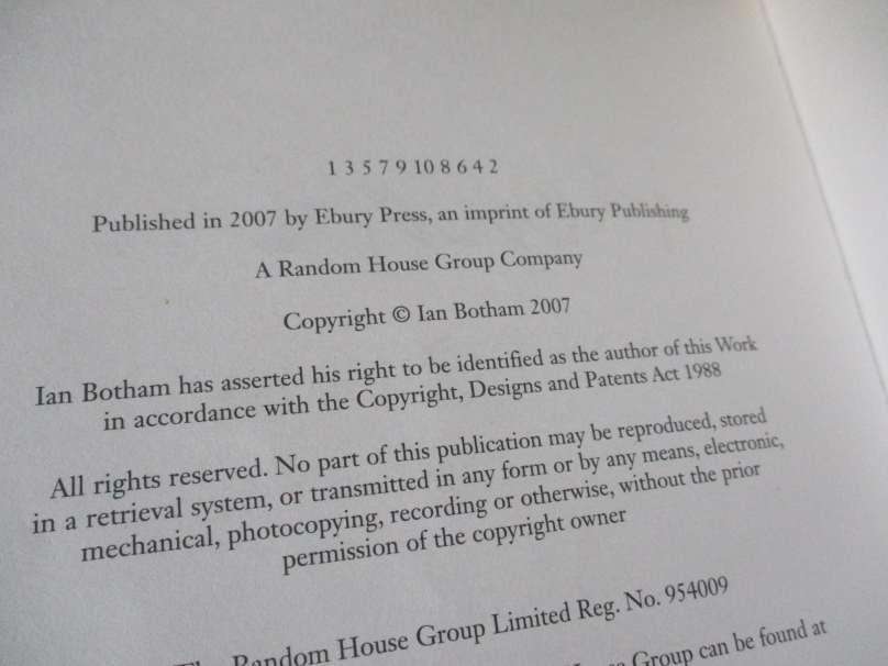 HEAD ON - THE AUTOBIOGRAPHY - IAN BOTHAM