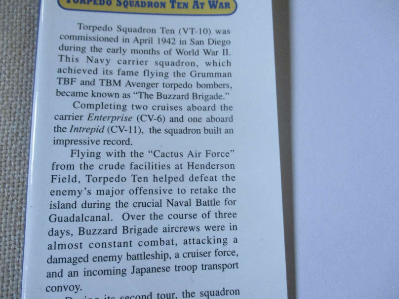 THE BUZZARD BRIGADE - TORPEDO SQUADRON TEN AT WAR - STEPHEN L MOORE