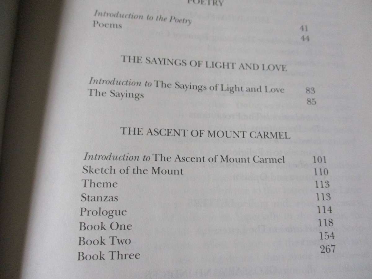 THE COLLECTED WORKS OF ST. JOHN OF THE CROSS