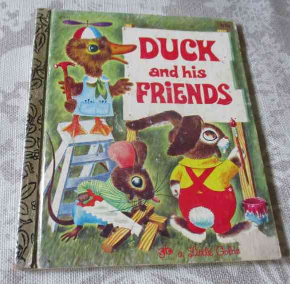 DUCK AND HIS FRIENDS - LITTLE GOLDEN BOOK - VINTAGE CHILDREN'S BOOK