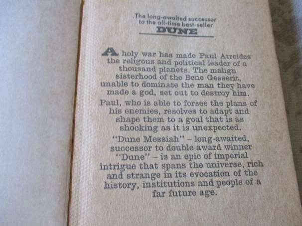 DUNE MESSIAH - FRANK HERBERT