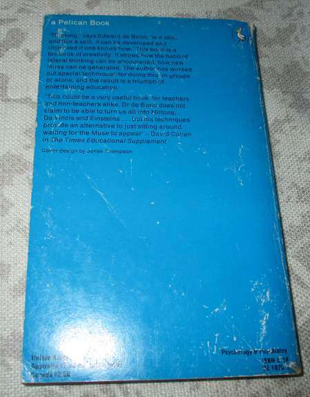 LATERAL THINKING - A TEXTBOOK OF CREATIVITY - EDWARD DE BONO