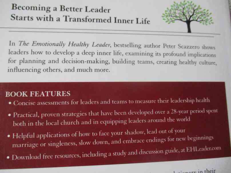 THE EMOTIONALLY HEALTHY LEADER - HOW TRANSFORMING YOUR INNER LIFE WILL ... - PETER SCAZZERO