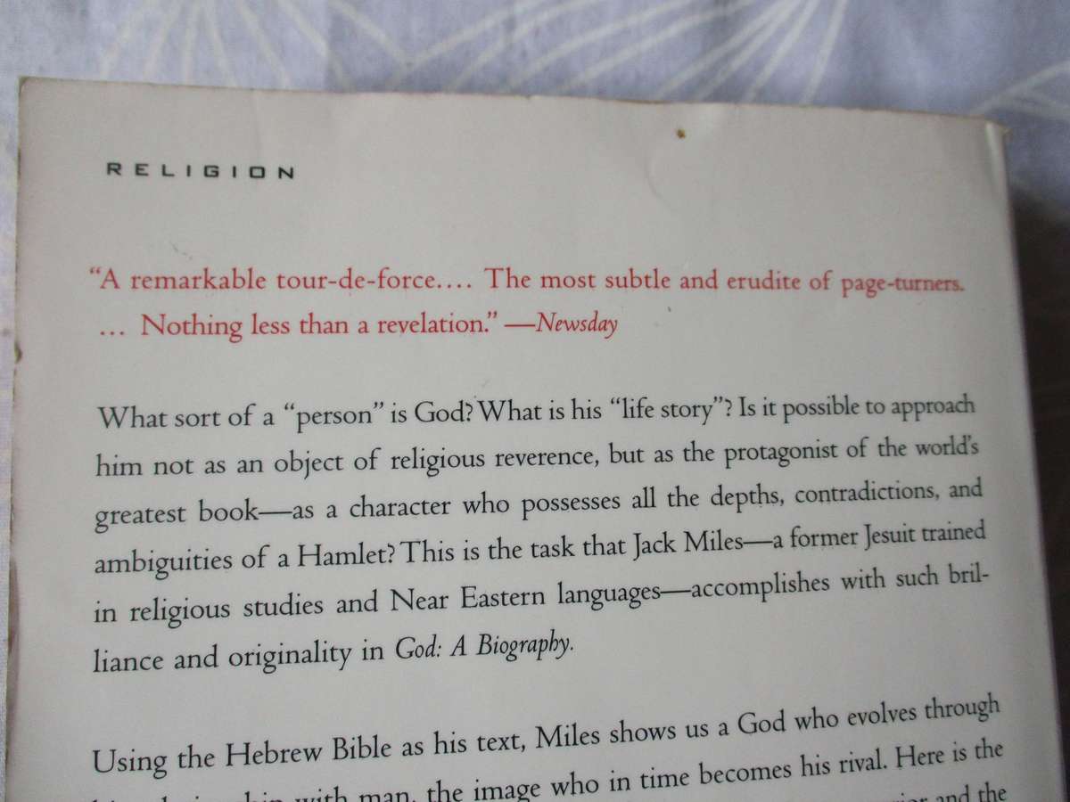 GOD A BIOGRAPHY - JACK MILES