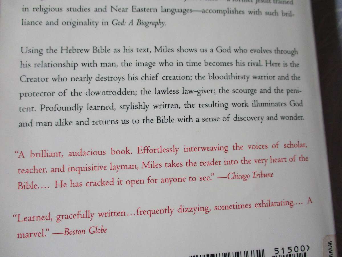 GOD A BIOGRAPHY - JACK MILES