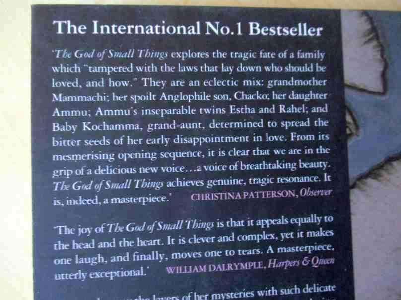 THE GOD OF SMALL THINGS - ARUNDHATI ROY