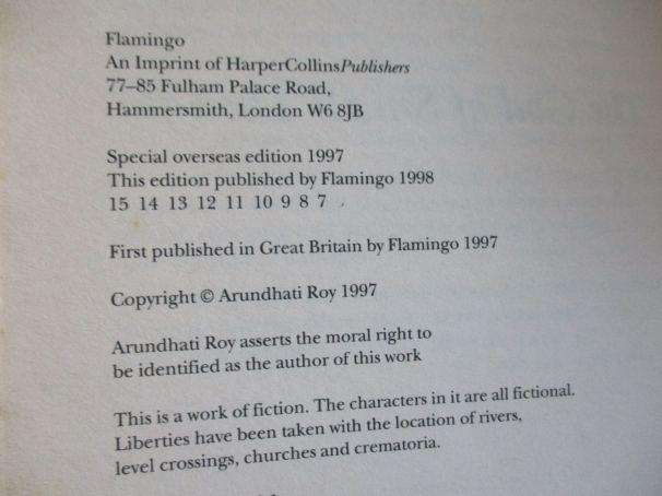 THE GOD OF SMALL THINGS - ARUNDHATI ROY