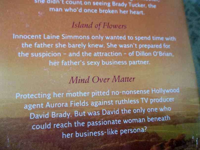 GOING HOME - NORA ROBERTS ( unfinished business / island of flowers / mind over matter )