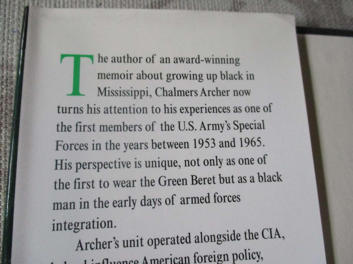 GREEN BERETS IN THE VANGUARD - INSIDE SPECIAL FORCES 1953 - 1963 - CHALMERS ARCHER Jr.