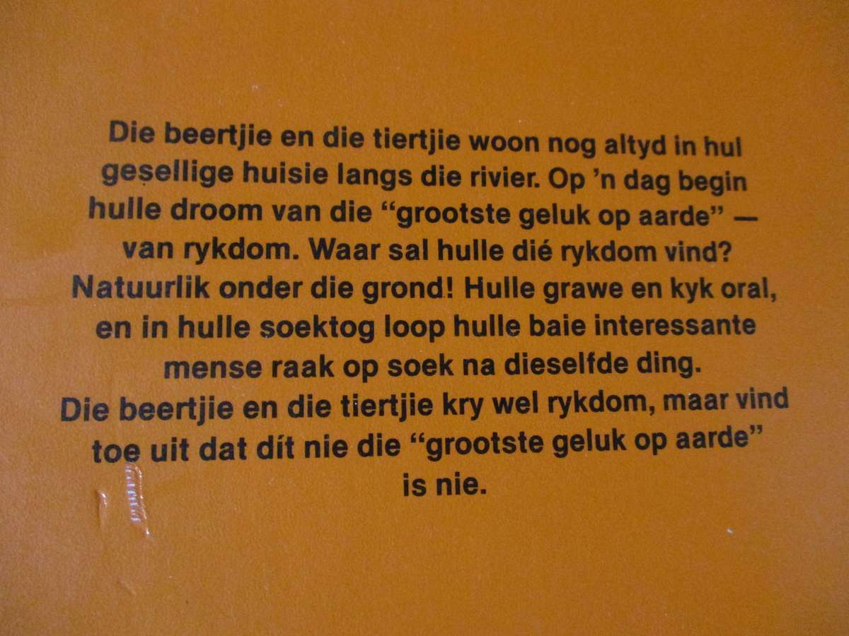 DIE GROOTSTE GELUK OP AARDE - JANOSCH - vertaal deur LEON ROUSSEAU